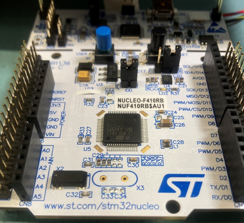 STM32 Nucleo dev-board for the STM32F410 MCU