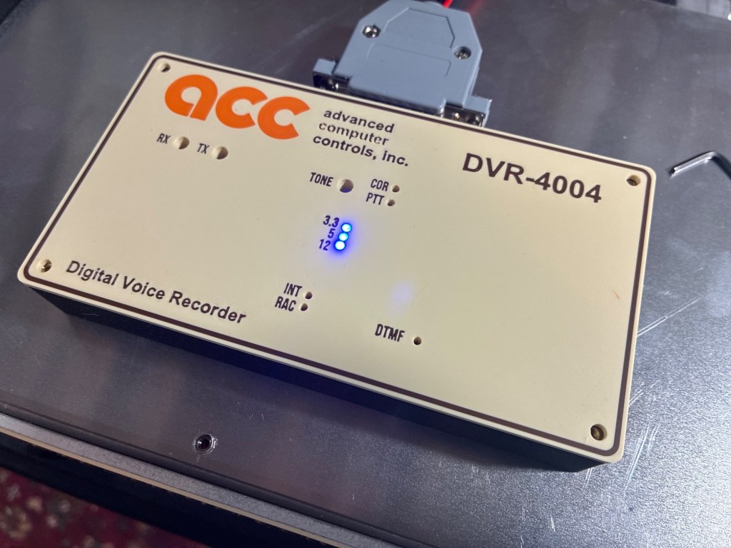 Close-up of the guest author's ACC-compatible DVR clone (mounted atop the RC-96 chassis).